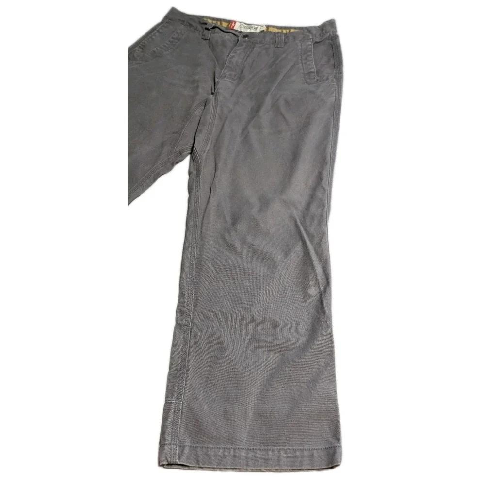 Mountain Khakis Relaxed Fit Pants Mens 36x30 Gray Canvas Outdoor Work